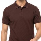 Men's Maroon Polo Neck Polo T-Shirt, मरून, small