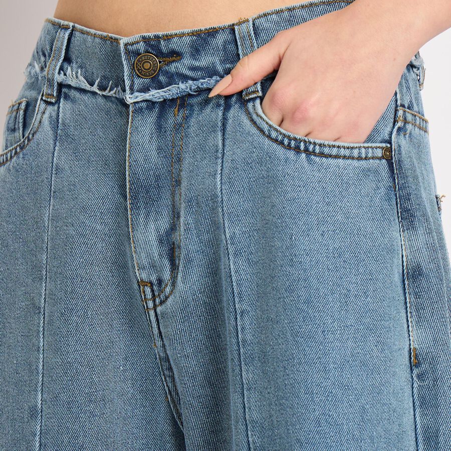 Ladies' Jeans , मध्यम नीला, large image number null