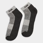 Men's Socks (Pack of 3), काला, small