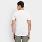 Men's Round Neck Half Sleeves T-Shirt, White, small image number null