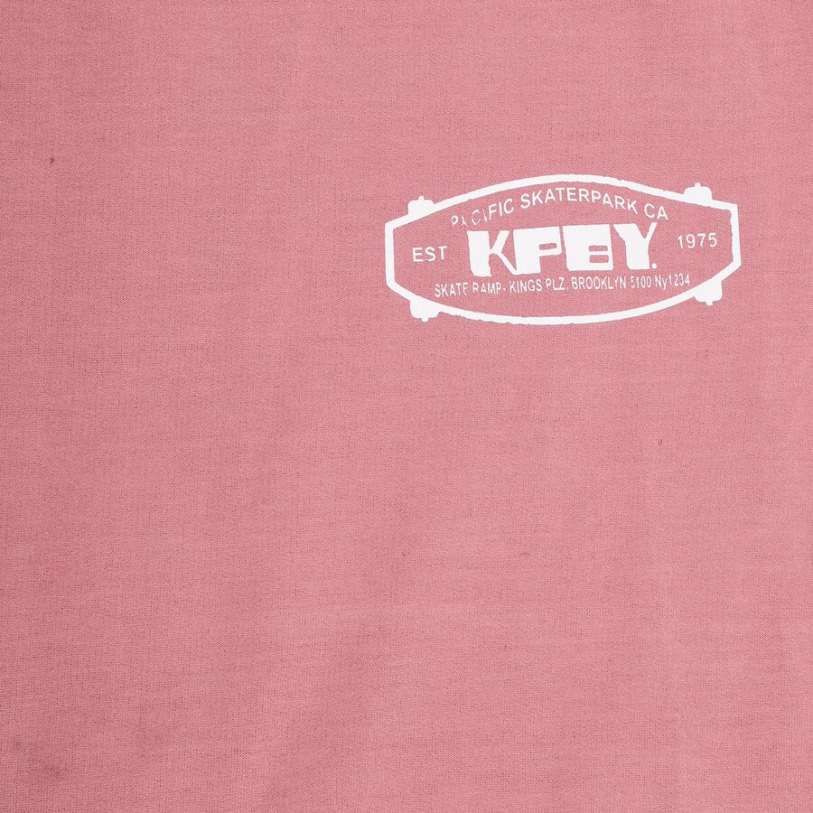 Boys Dusty Rose Pink Crew Neck Casual Sweatshirt, Pink, large image number null