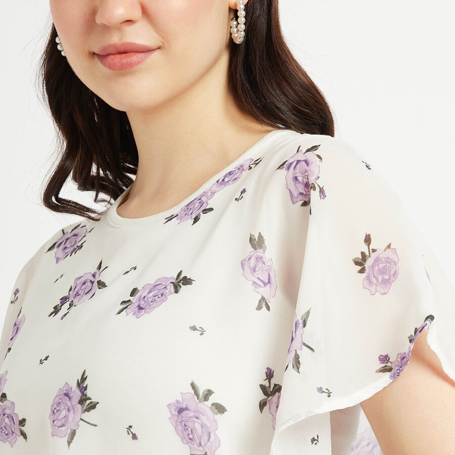 All Over Print Top, White, large image number null