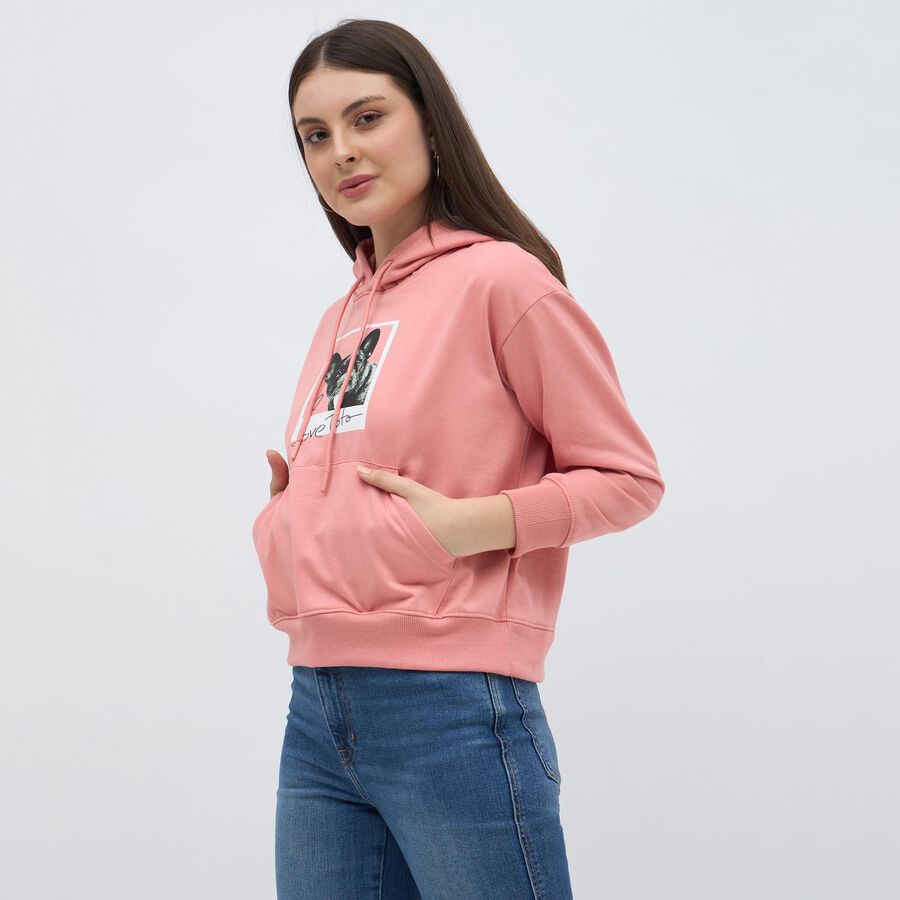 Ladies' Sweatshirt, गुलाबी, large image number null