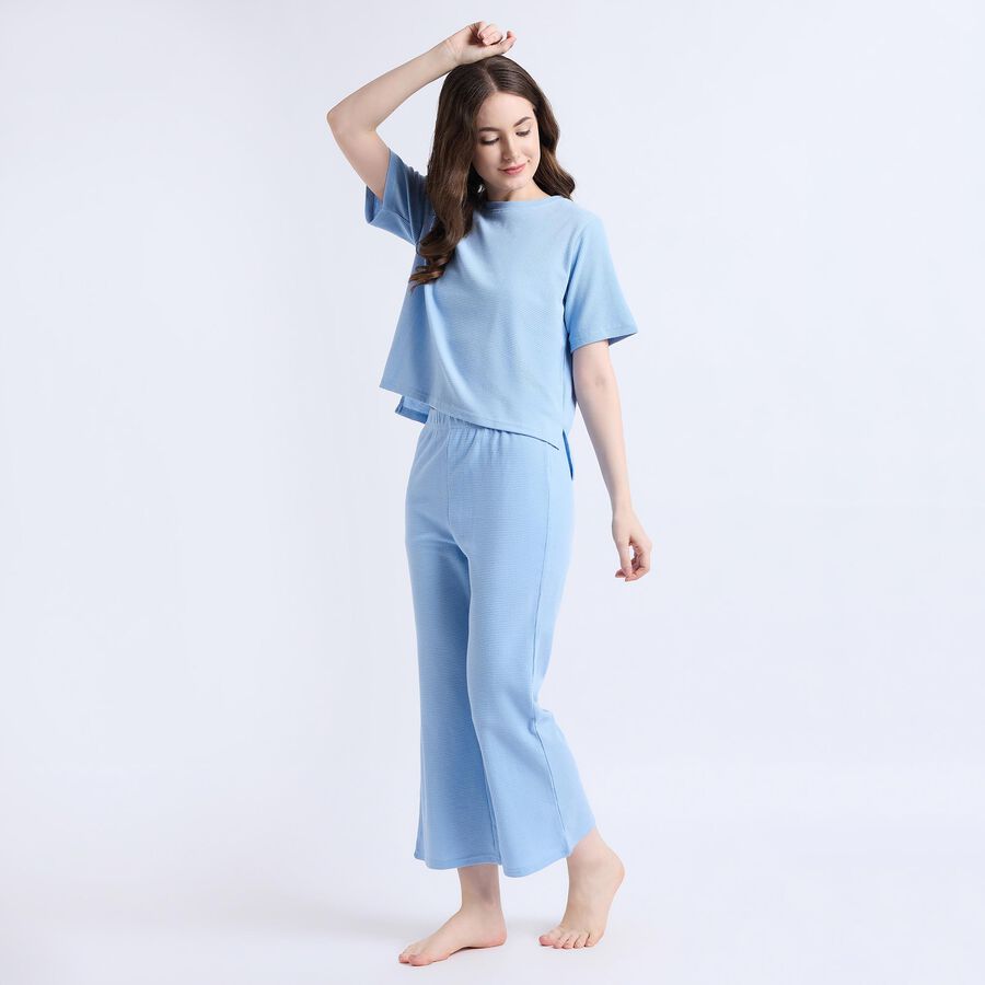 Ladies' Night Suit , Light Blue, large image number null