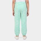 Girls' Mint Green Jogger Floral Printed Pyjama, हल्का हरा, small