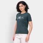 Ladies' Round Neck T-Shirt, Dark Green, small image number null