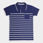 Boys' Half Sleeves T-Shirt , Navy Blue, small image number null