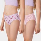Girls' Light Blue Regular Fit Printed Panty, हल्का नीला, small