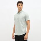 Men's Light Sage Green Slim Fit Classic Casual Shirt, Light Green, small image number null