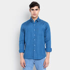 Regular Collar Casual Shirt, Navy Blue, small image number null