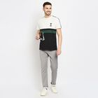 Men's 100% Cotton Round Neck Half Sleeves T-Shirt , White, small image number null