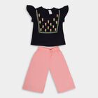 Girls' Capri Set , Navy Blue, small image number null