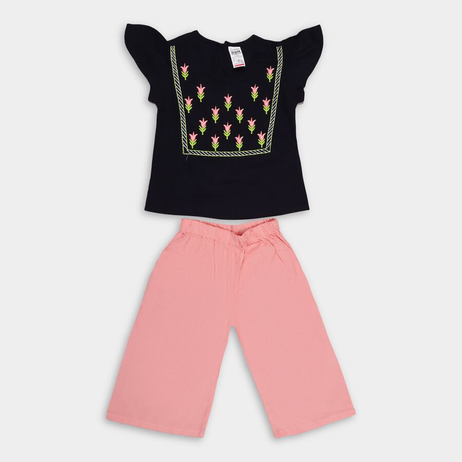 Girls' Capri Set , Navy Blue, large image number null