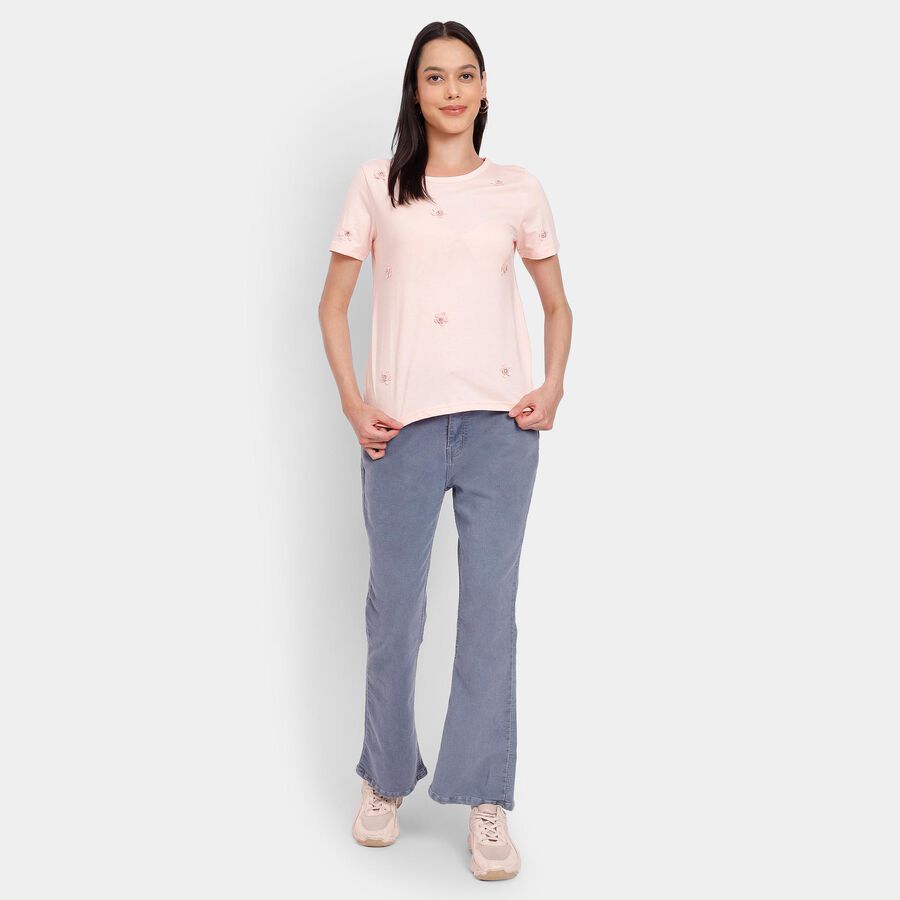 Ladies' 100% Cotton Top, Light Pink, large image number null