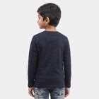Boys Navy Blue Round Neck Regular Boys T-Shirt, नेवी ब्लू, small