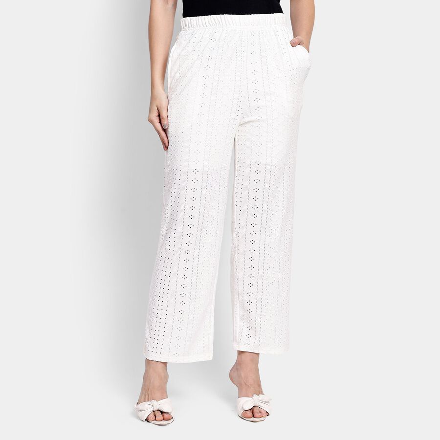 Ladies' Trousers, ऑफ व्हाइट, large image number null