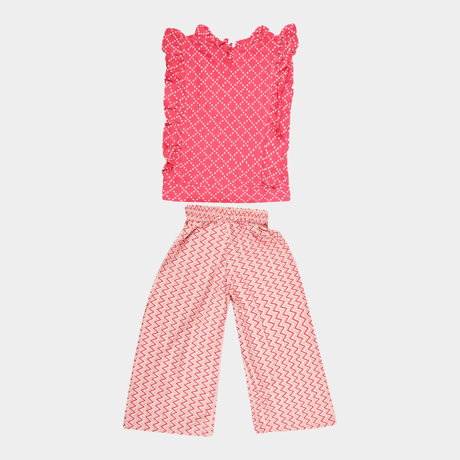 Girls All Over Print Fusion Clothing Set, Pink, large image number null