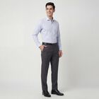 Men's Light Blue Spread Collar Classic Formal Shirt, Light Blue, small