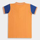 Boys' 100% Cotton Collar Half Sleeves T-Shirt, Orange, small image number null