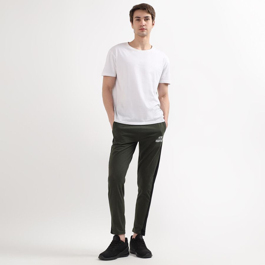 Men's Basic Track Pants, ओलिव, large image number null