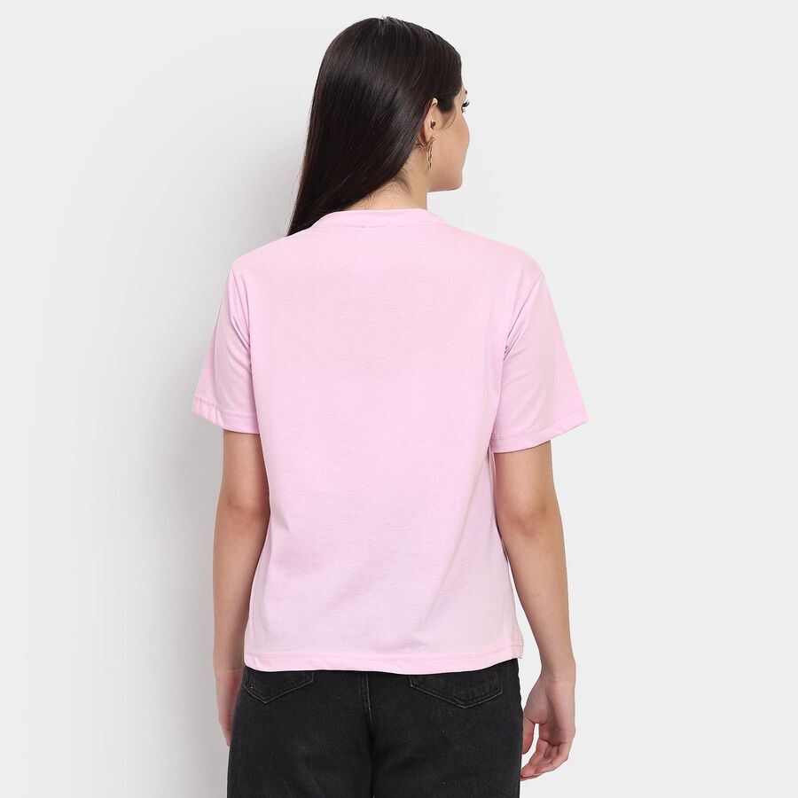 Ladies' Round Neck T-Shirt , लाइलेक, large image number null