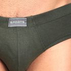 Men's 100% Cotton Briefs , Olive, small image number null