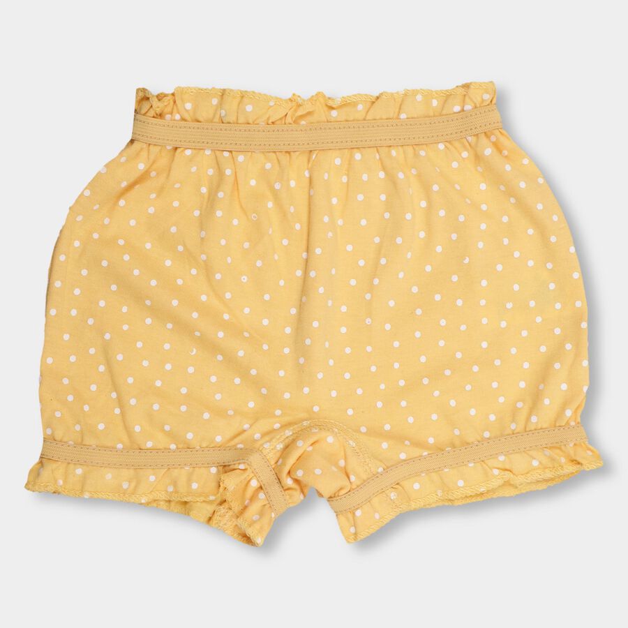 Girls' 100% Cotton Bloomer , Yellow, large image number null