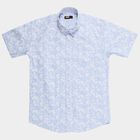 Boys' Light Blue Cotton Button Down Collar Casual Shirt, Light Blue, small