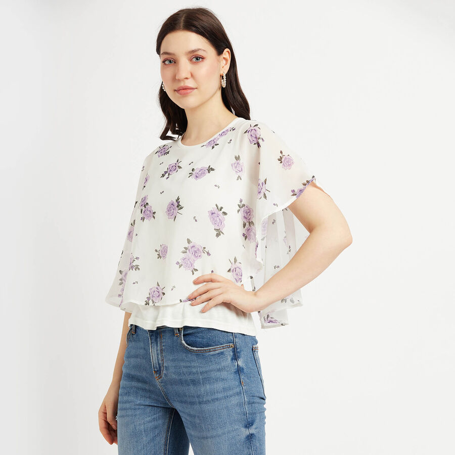 All Over Print Top, White, large image number null