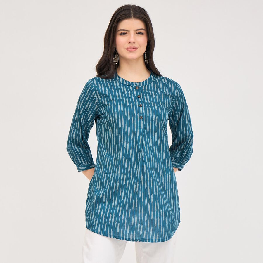 Ladies' Kurti , Mid Blue, large image number null