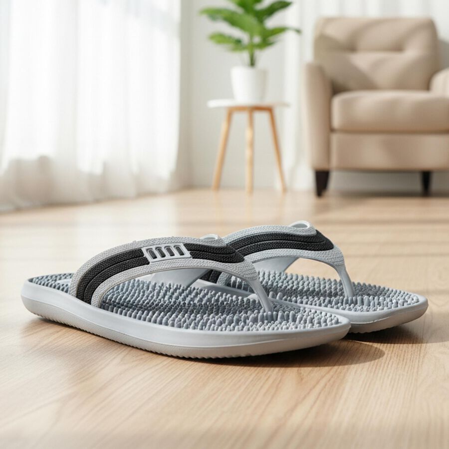 Men's Slipper, Grey, large