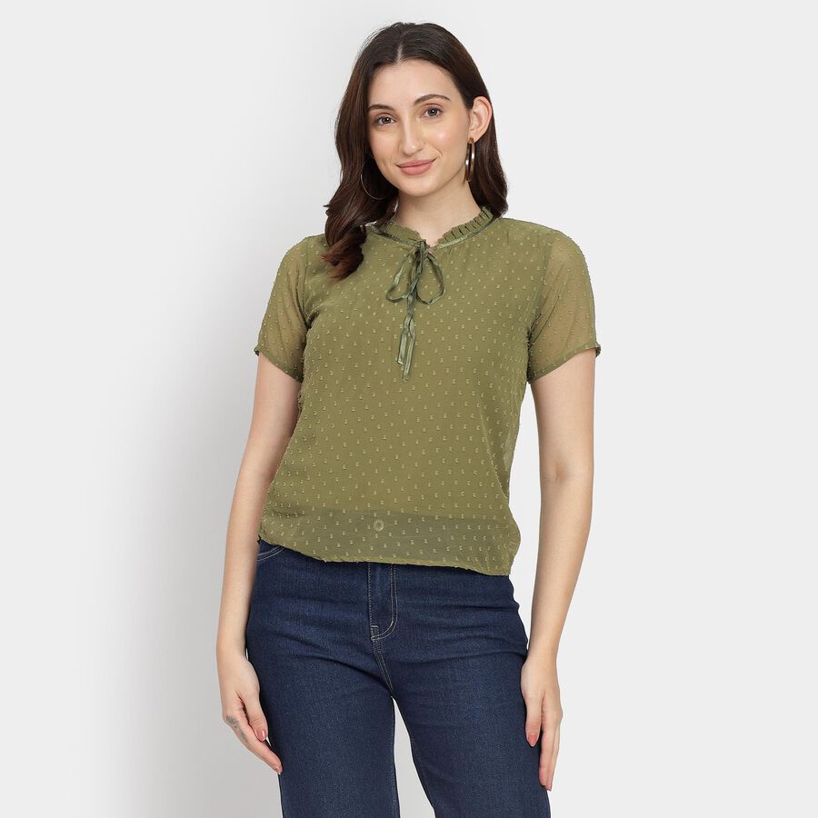 Ladies' Top, हल्का हरा, large image number null