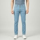 Men's Blue Slim Fit Classic Jeans, Ice Blue, small