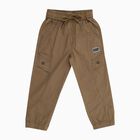 Boys' 100% Cotton Trouser, Khaki, small image number null