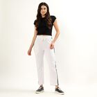 Ladies' Track Pants, Ecru Melange, small