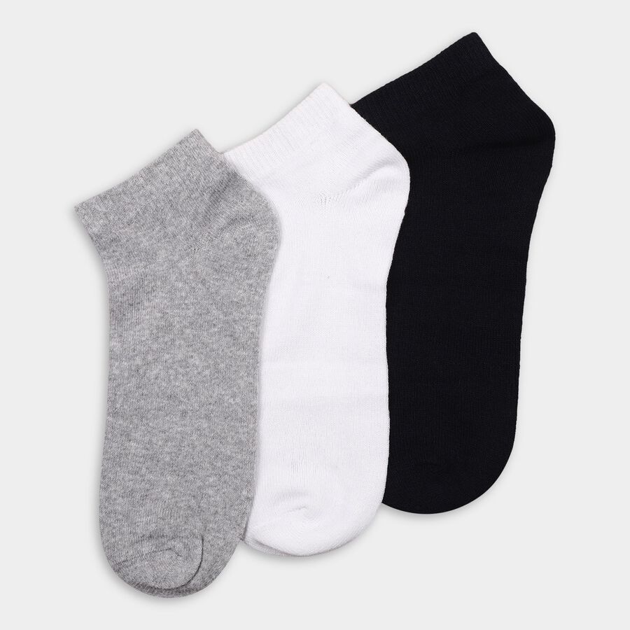 Men's Socks (Pack of 3), नेवी ब्लू, large