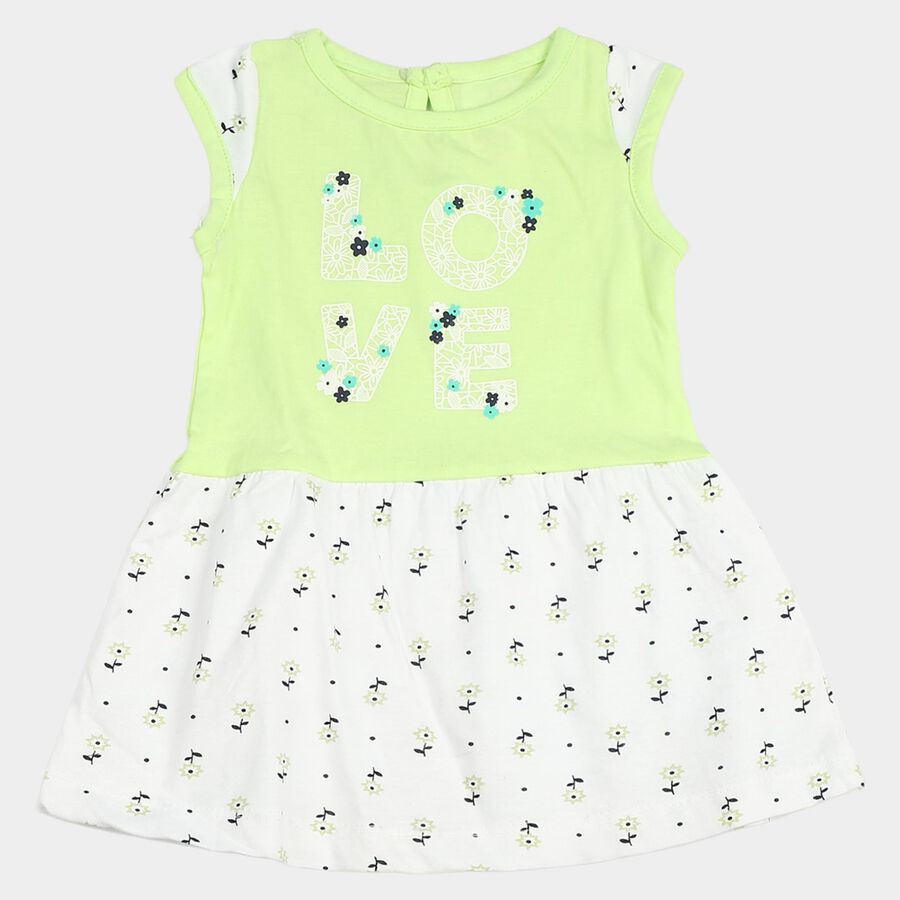 Infants' Frock, Light Green, large