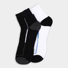 Men's Socks (Pack of 2), काला, small