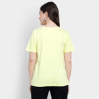 Cotton Round Neck T-Shirt, Yellow, small image number null