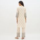 Women's Beige Printed Ethnic Set, Beige, small image number null