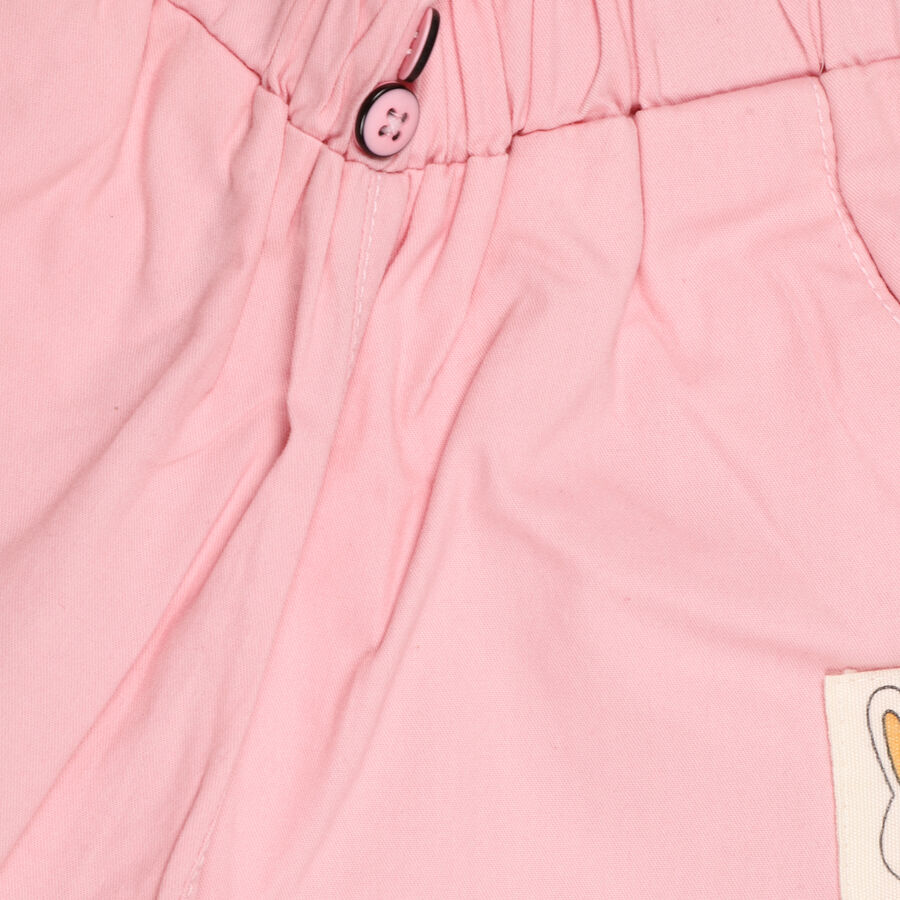 Infants' Cotton Trousers, Pink, large image number null