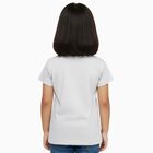 Girls' T-Shirt, मिश्रित मध्यम ग्रे, small