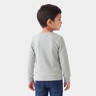 Boys' Grey Long Sleeve Thermal, मिश्रित मध्यम ग्रे, small