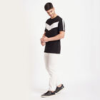 Cotton Round Neck T-Shirt, काला, small image number null