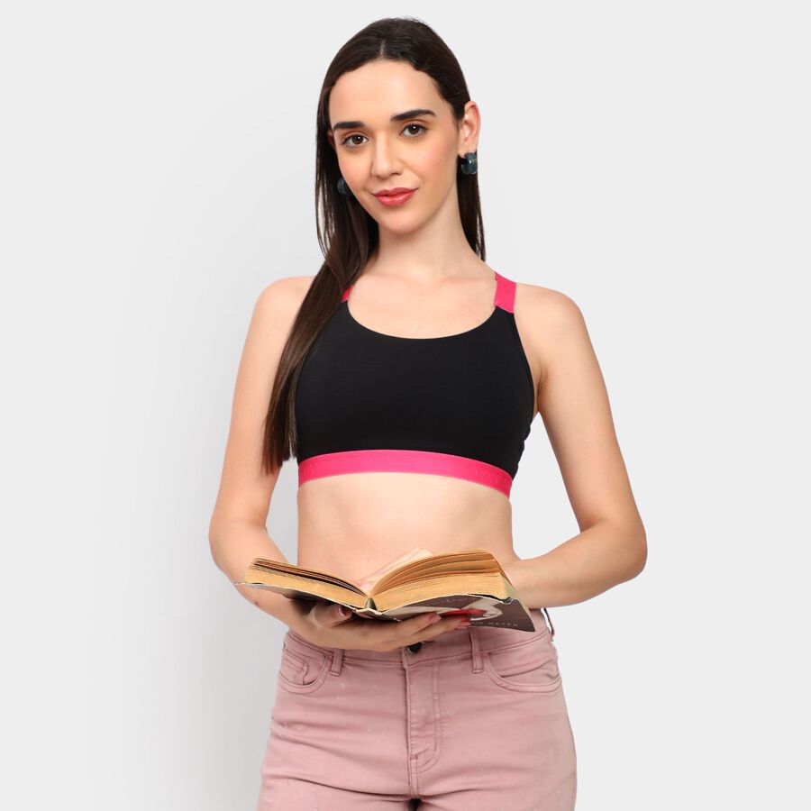 Ladies' Bra, Black, large image number null