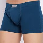 Men's 100% Cotton Trunks , टील ब्लू, small