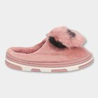 Kids Soft Dusty Pink Fur Slip-On Winter Slippers, गुलाबी, small image number null
