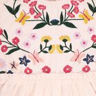 Girls' 100% Cotton Frock, हल्का गुलाबी, small image number null
