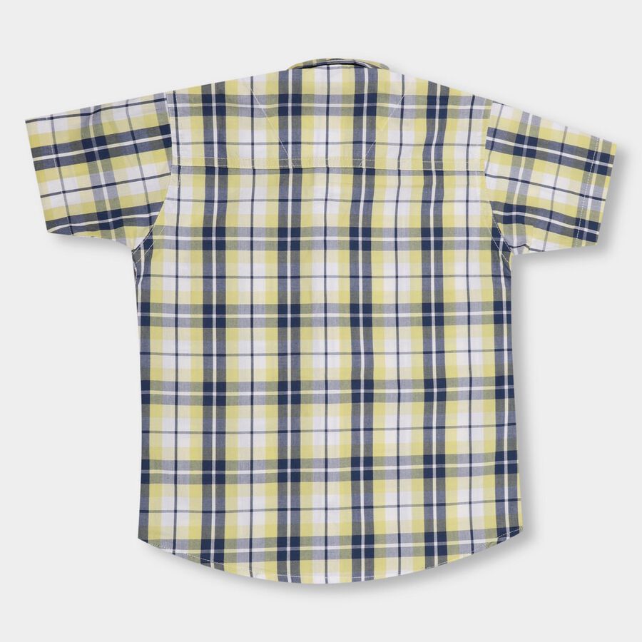 Boys' 100% Cotton Casual Shirt , नेवी ब्लू, large image number null