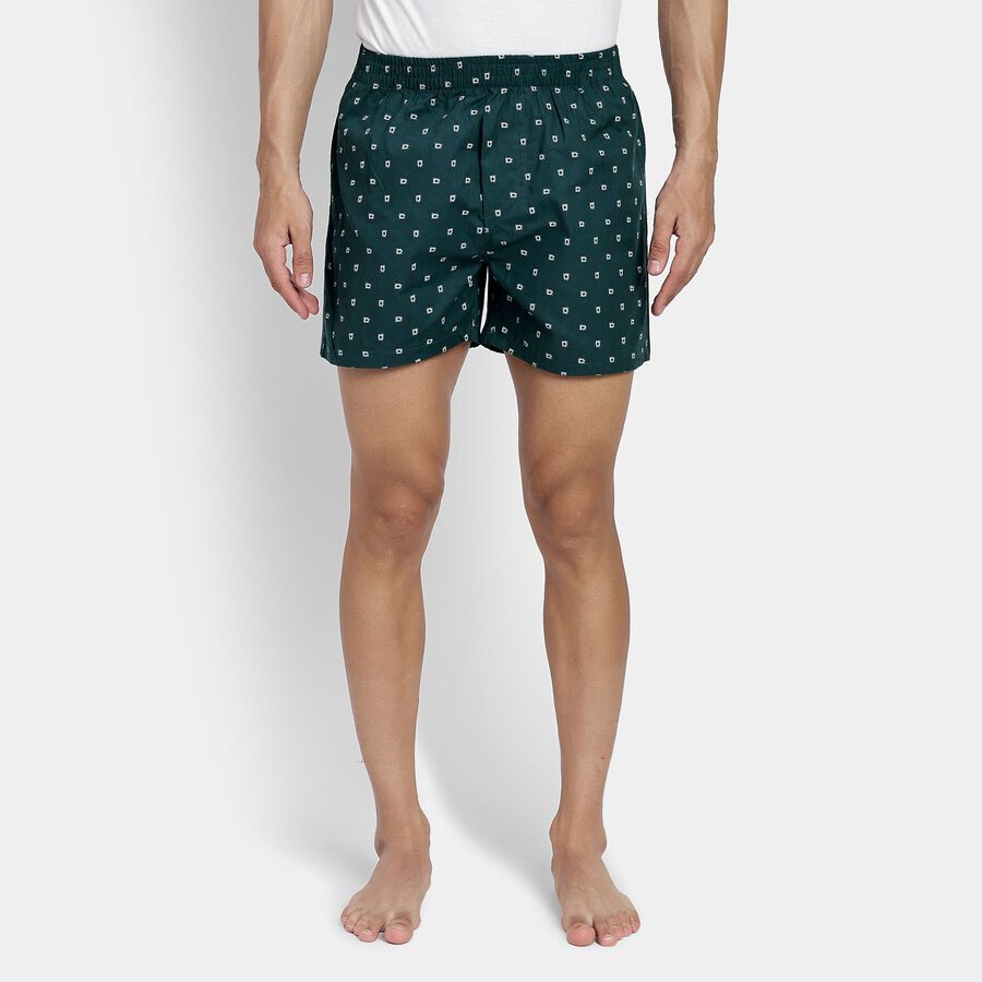 Men's 100% Cotton Boxers, टील ब्लू, large image number null